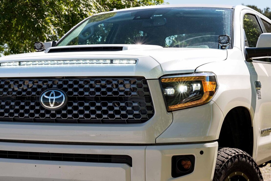NSV HoodMount LED Lightbar Kit For Toyota Tundra 1421 HR SWGPCK14